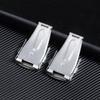 Double Push Button Fold Watch Clasp Deployment Silver Buckle 10 12 14 16 18 20 22mm Watch Strap Band  Stainless Steel Accessory