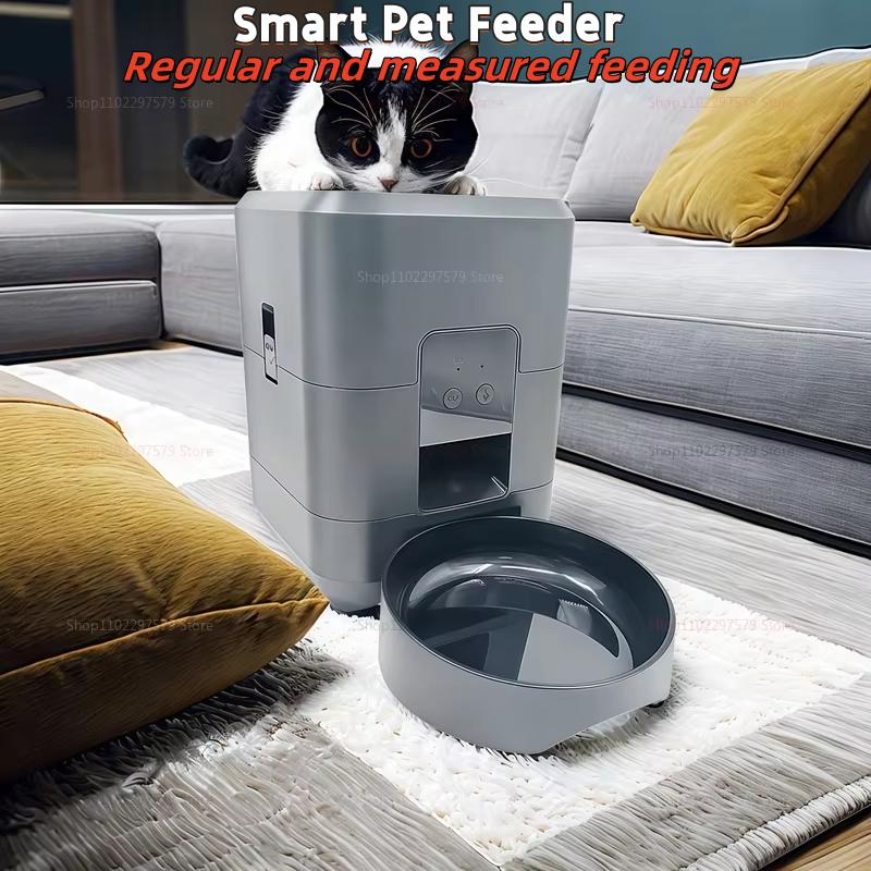 2025 New 2L WiFi Automatic Pet Feeder Smart Cat and Dog Food Dispenser Quantitative Slow Feed Dispenser for Pets Cat Accessories