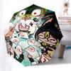1pc Outdoor Umbrella with Anime Characters - Automatic Opening/Closing, Portable 3-Fold Design, 8-Rib Iron Frame - Perfect Gift for Fans, Travele