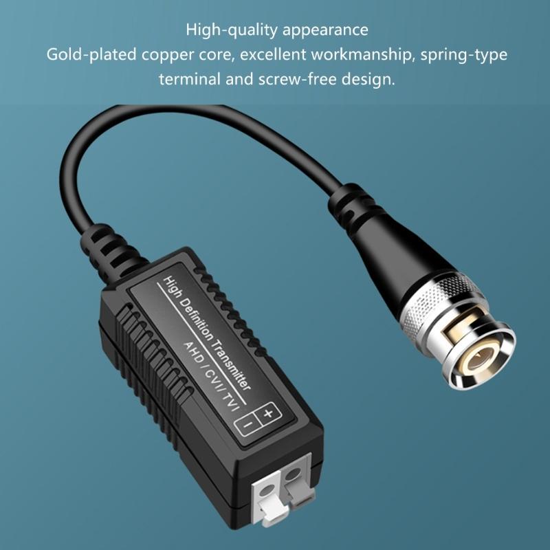 Hochauflösende AHD/CVI/TVI Twisted-Pair Video-Sender BNC CCTV Video Balun für TVI AHD Signal