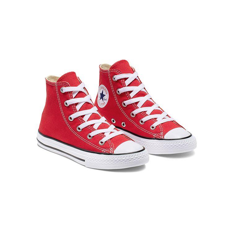 Converse Chuck Taylor All Star High Top Kids Canvas Shoes Red Kids Sneakers 3J232C