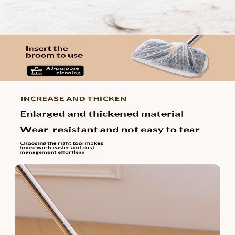 100 Pcs Disposable Non Woven Dust Mop Replacement Covers Electrostatic Adsorption No Wash Needed For Home Daily Floor Wall