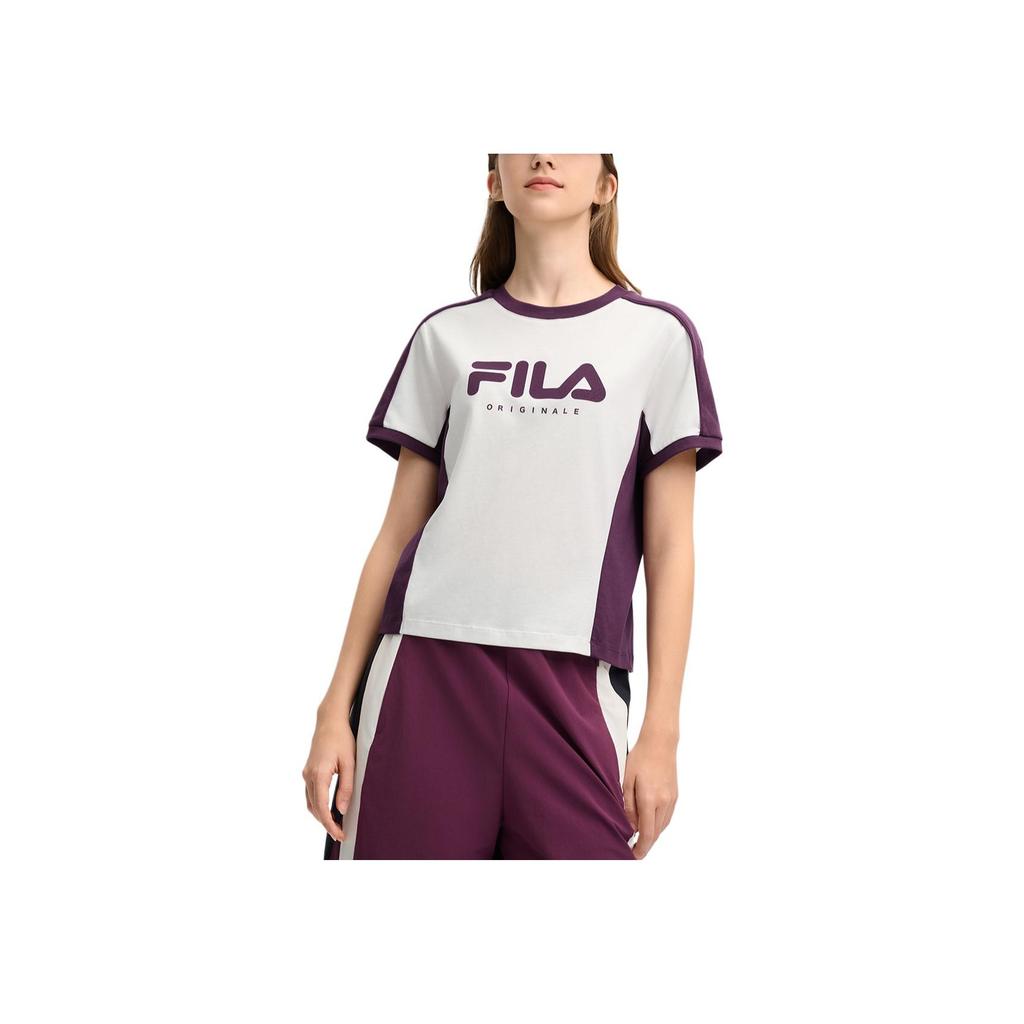 New FILA Regular T Shirt Women's Cloud White F11W519101FWT