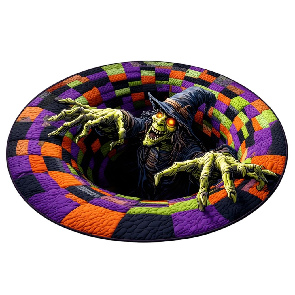 Halloween 3D Effect Indoor Outdoor Floor for Home Garden Entryway 100 100
