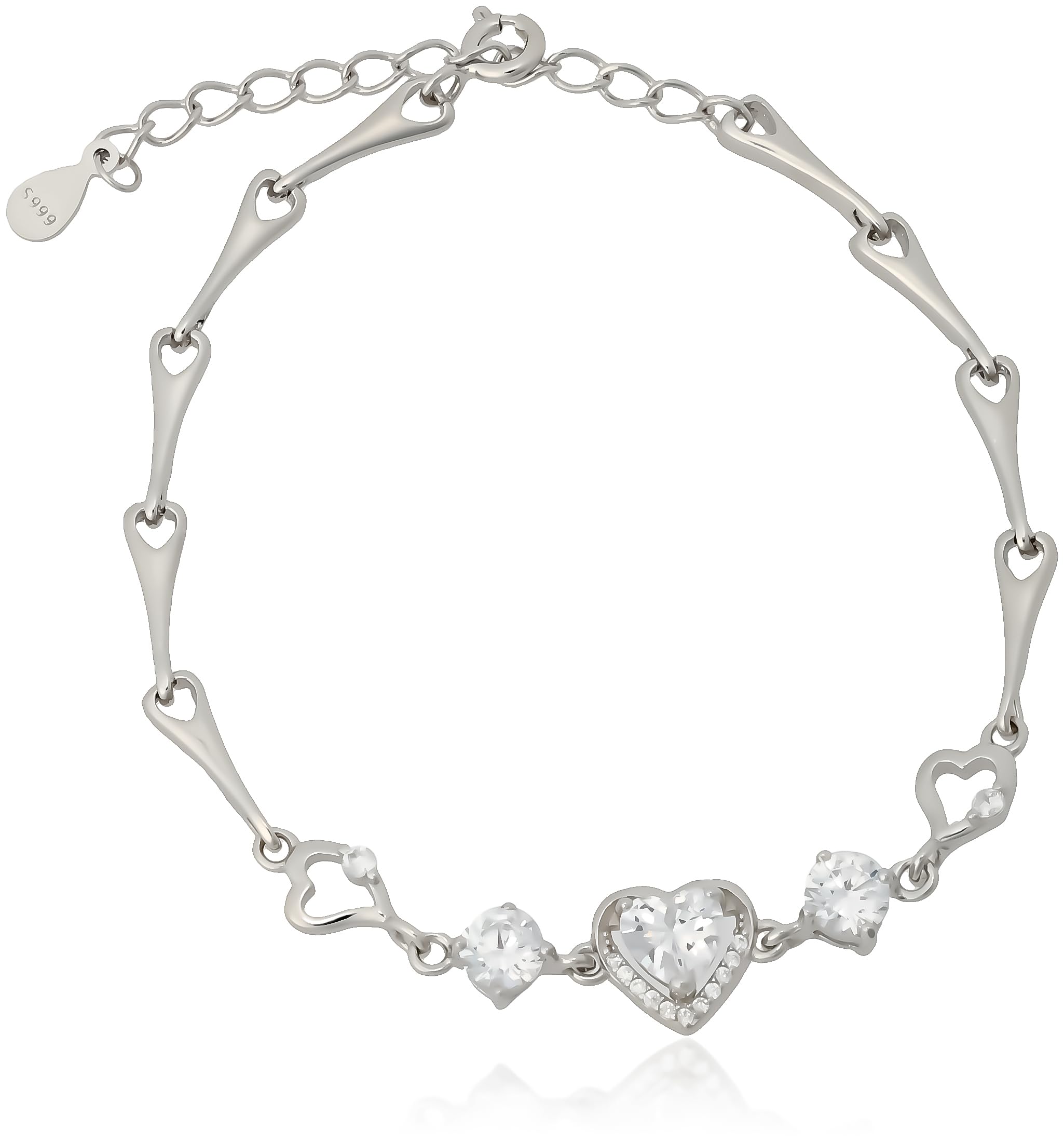 

[Variable Cheap] S999 Silver Bracelet 6B-R-74