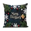 Soft Fabric Designer Decorative Printed Merry Christmas Theme Cushion Cover Xmas Decorations for Sofa Living Room Set of 5 16 X 16 Inch Multi