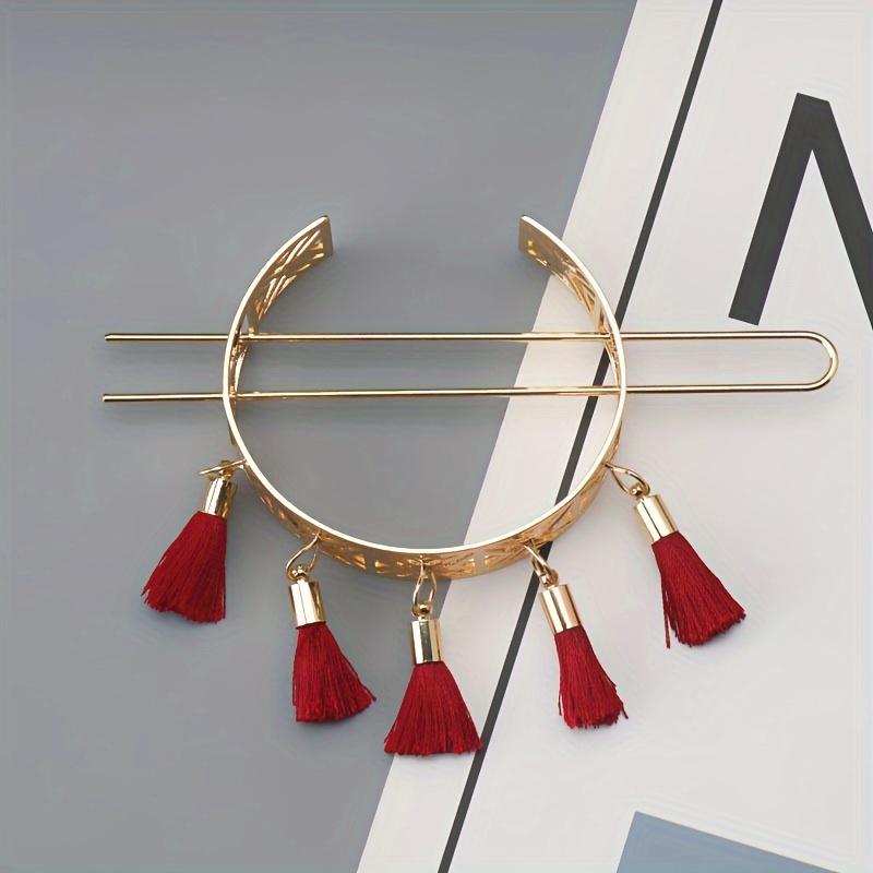 [Retro Tassel] Floral Hollow Retro Tassel Hairpins | Hair Accessories