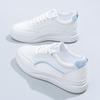 Korean Style Women's Platform Sneakers - Spring 2024 Casual White Shoes