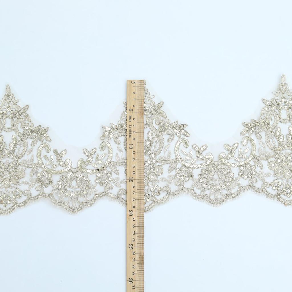 20Cm Gold Car Bone Lace Bead Lace With Children'S Clothing Performance Clothes Dance Clothes Decorative Clothing Accessories