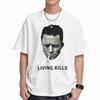 Albert Camus Vivre Tue Fumer T-shirt Manches Courtes 100% Coton