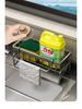 Sink Organizer: Dishcloth & Detergent Holder with Steel Wool Storage
