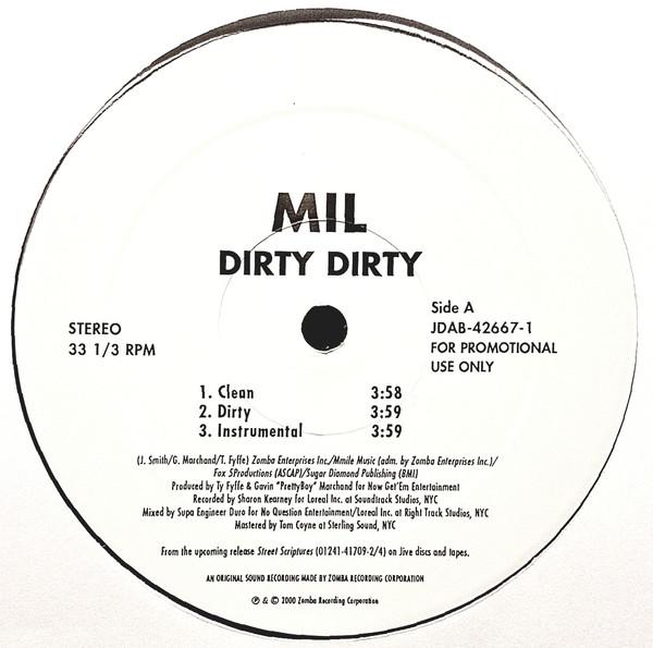 

12inch Record MIL - Dirty Dirty JDAB426671PROMO Jive 2000 US Rap & Hip-Hop/R&B Used