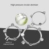 Garden Hose Nozzle Splitter Stainless Steel Fan Shaped Mist Spray Head for Extensive Coverage in Gardens and Farms