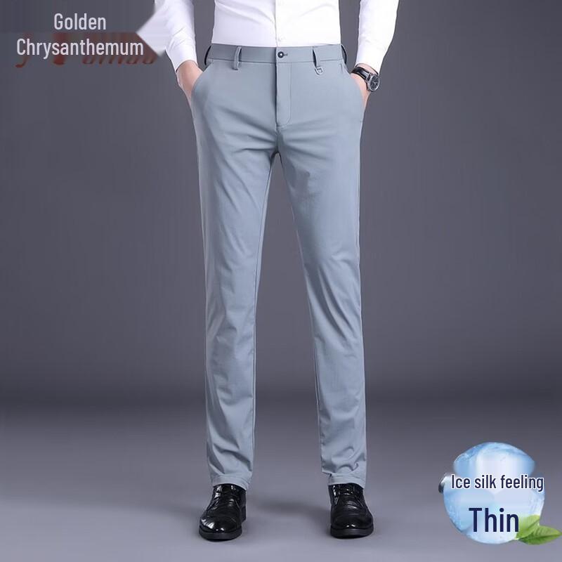 Мужские брюки в стиле business casual прямого кроя 35