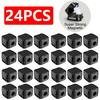 24/12/6PCS Magnetic Cable Organiser Clips Cable Management Wire Manager Cord Holder Charging Cable Winder Wall Mounted Hook