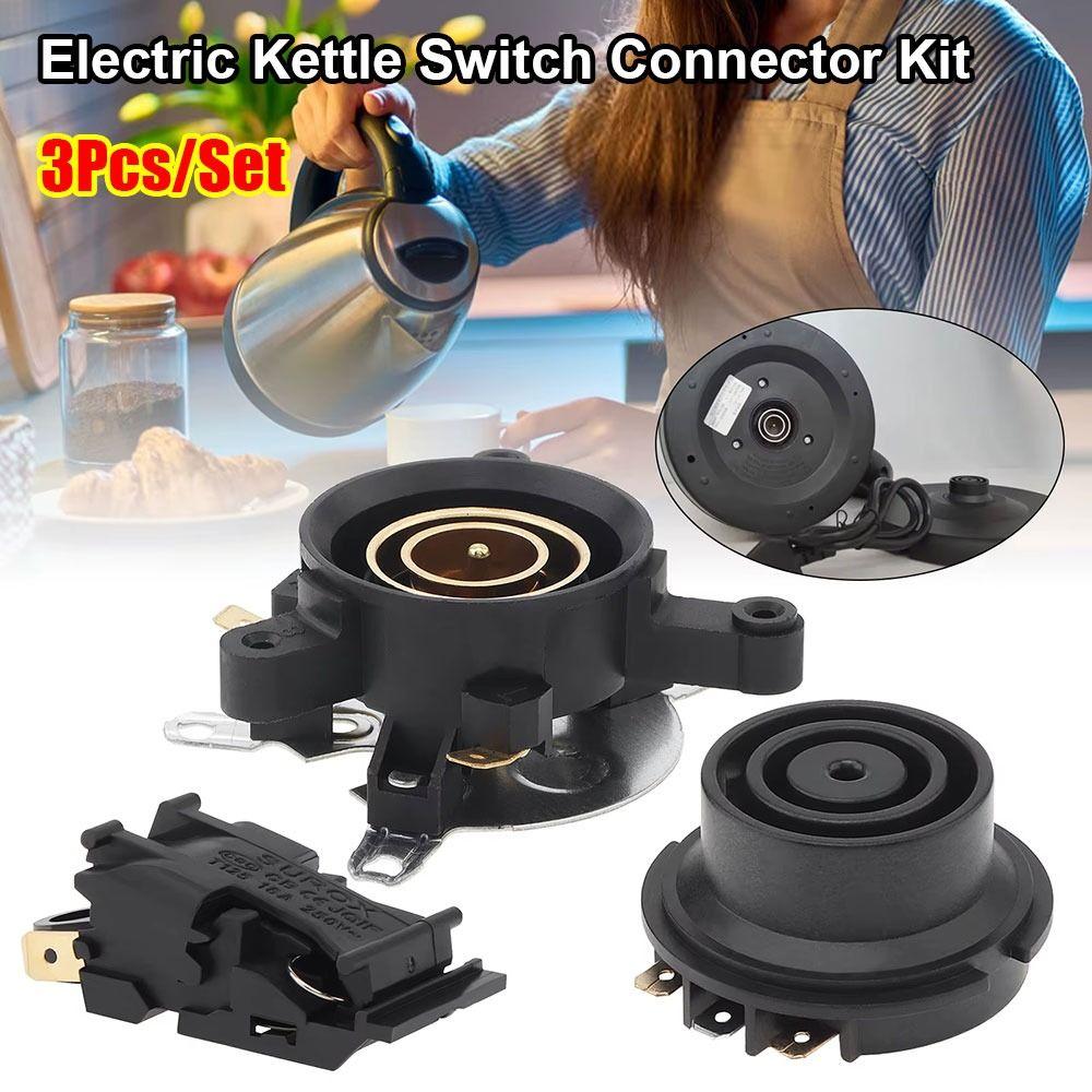 3Pcs/Set Replaceable Electric Kettle Accessories Base Thermostat Temperature Kettle Repair Parts