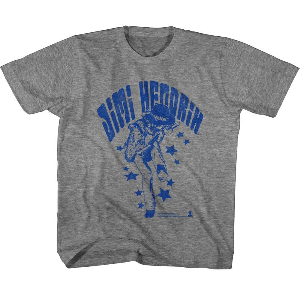 Jimi Hendrix Jamming On Stage Stars Youth T Shirt 2T- YXL Rock Music 3XL