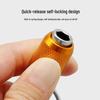 5-Piece Color Keyring Quick-Change Extension Rod 1/4" Hex Shank Bit & Quick Release Socket Adapter Set