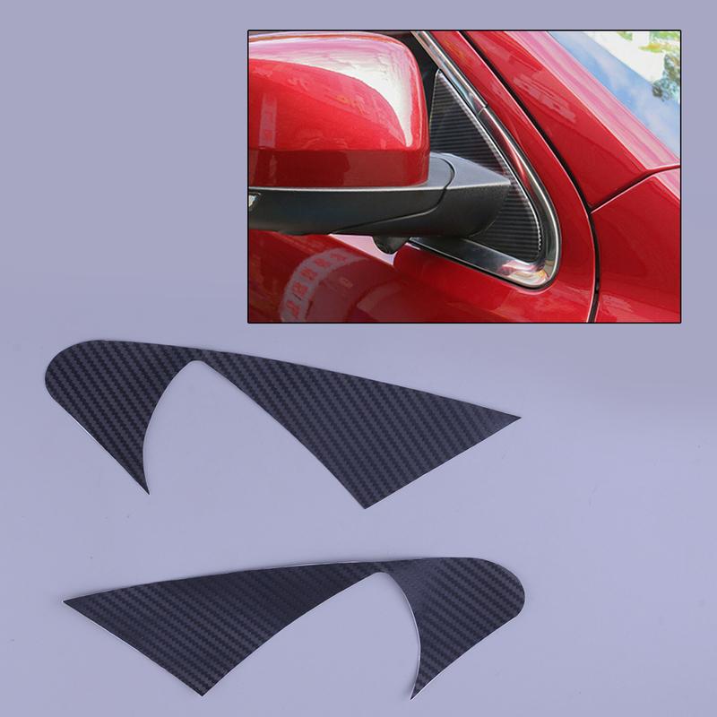 

Black Vinyl Car Mirror Base Triangle Moulding Cover Trim Sticker Fit for Jeep Grand Cherokee 2011 2012- Carbon Fiber Style