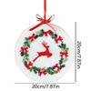 Printed Pattern Christmas Embroidery Kit Handmade Embroidery Starter Kit  Practice
