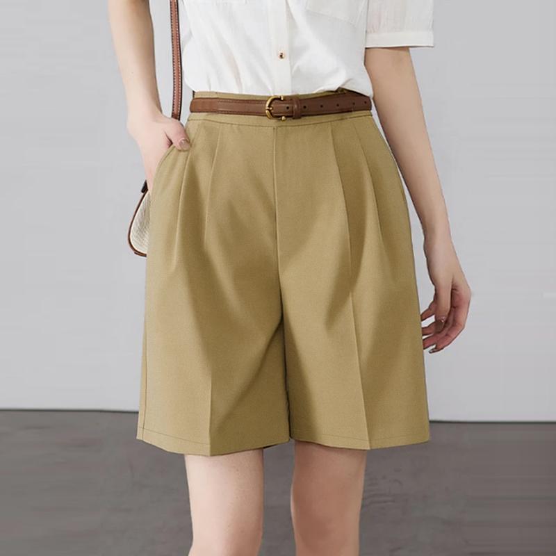 

ZANZEA Женские повседневные свободные летние шорты с эластичной резинкой на талии S хаки