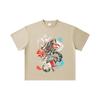 260 GSM Doppelgarn 32er Zählung 100% Baumwolle Dandadan V38 Okarun Momo Druck Unisex Schweres Baumwoll-T-Shirt