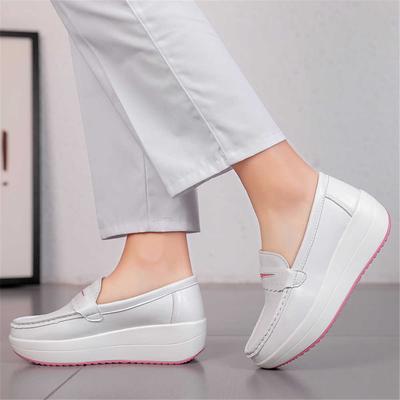 Mode Platform Strapless Wit Sportief Oxford Dames Hakken Platform Schoenen Witte Sneakers Saoatenis Sport Top Comfort Scho Nieuwigheid