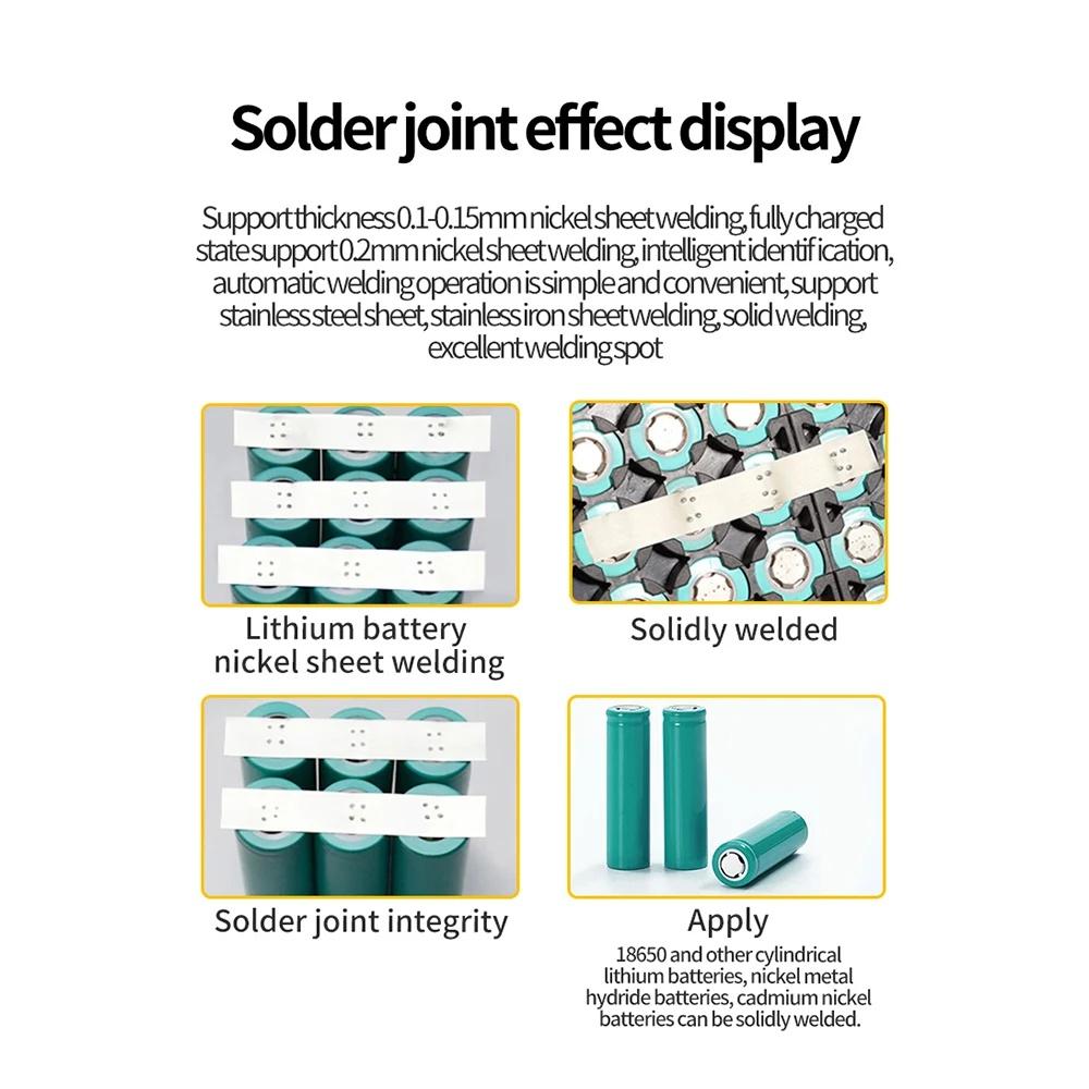 Spot Welder 80 Gears Adjustable 5V 2A Handheld DIY Digital Display Mini Spot Welding Machine Automatic Trigger for 18650 Battery