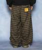 GLACK Gp181 Rope Tie Check Lounge Pants (Brown)