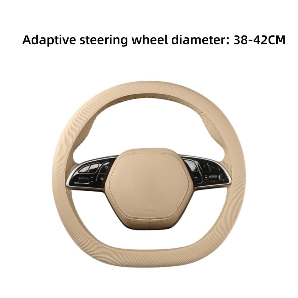 Texture Steering Wheel Cover Non-Slip Car Decorative Car Steering Wheel Protector  Fit 38-42CM