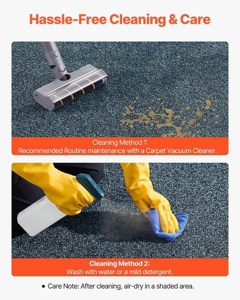 Front Door Mat, 1829 x 1219 mm Commercial Floor Mat for Indoor and Outdoor, Industrial Entrance Carpet with PVC Backing, Heavy Duty Washable Entry Rug