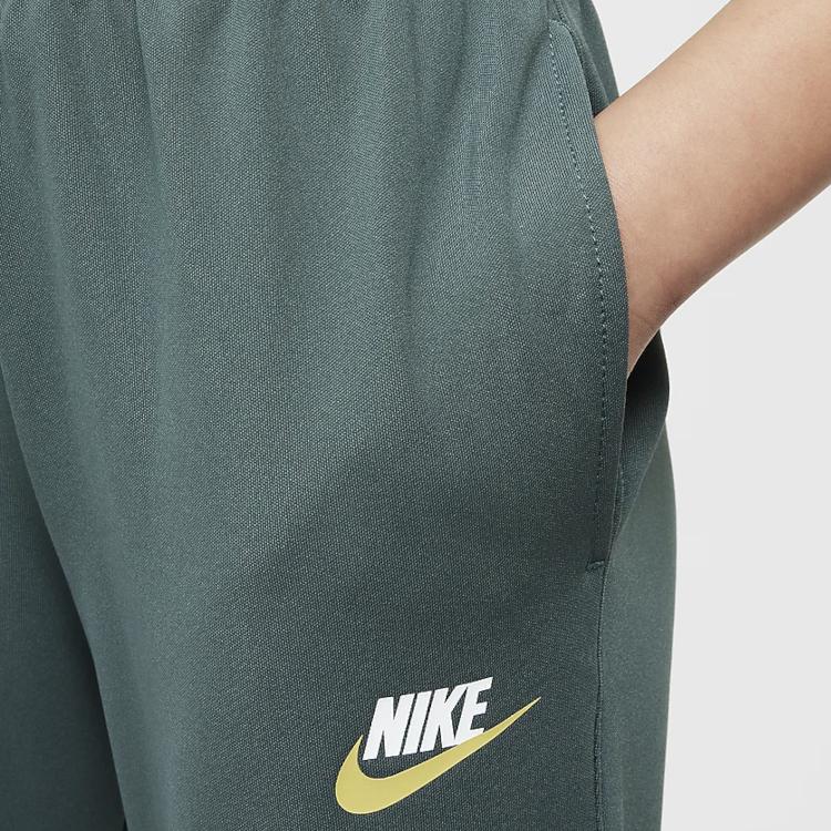 Nike Sportbekleidung Futura Fashion Bequemes Fleece-Set Kinder-Sets Grün Weiß FD3090-338