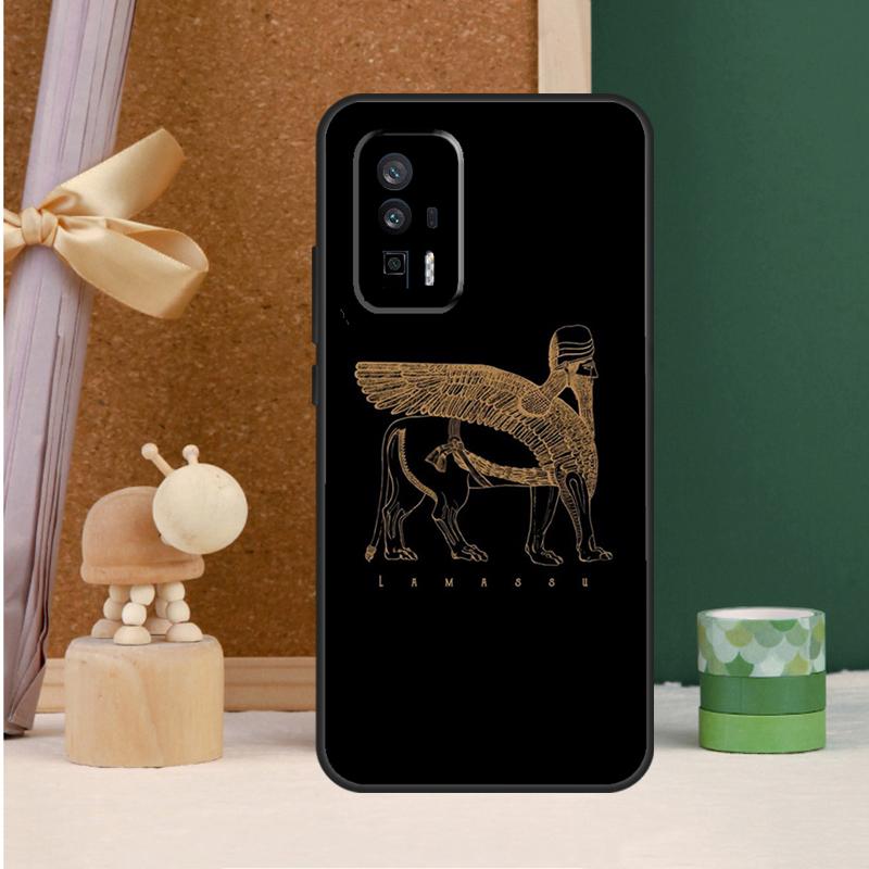 Assyrian Lamassu Winged Bull Case For Xiaomi 15 14 Ultra 15T 13T 14T 17 Pro Max POCO F8 Ultra F7 F6 F5 X5 X6 X7 Pro Cover
