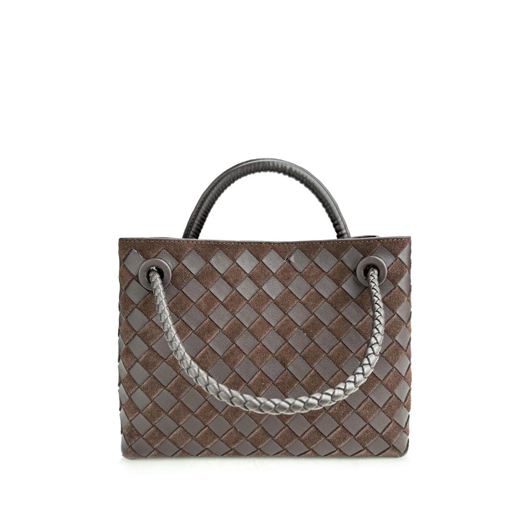 2024 Autumn/Winter Frosted French Retro Gradient Suede Bow Women's Bag