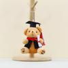 Doctor Bear Plush Toys Soft Filled Doll Keychain Student Souvenir Graduation
