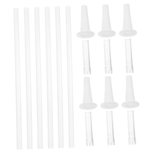 RORPOIR 6-Piece Set of Silicone Pot Belly Cup Straws for Gym Water Bottles, Smoothies, and Reusable Gallon Water Bottles