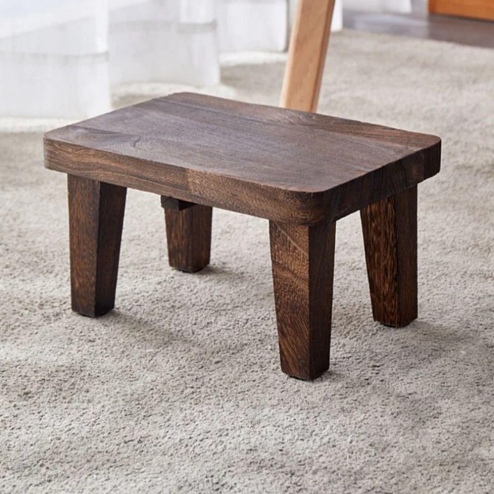 Japanese-style Small Stool Solid Wood Home Low Stool Coffee Table Shoe-changing Stools Indoor