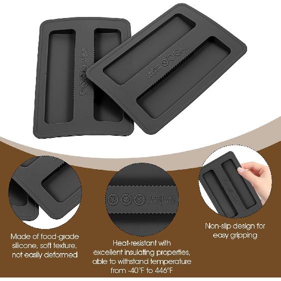 2Pcs Silicone Toaster Cover, 2 Slice Toaster Dust Covers Bread Machines Dustproof Lid Bread Maker Appliance Accessories for Breads Sandwich