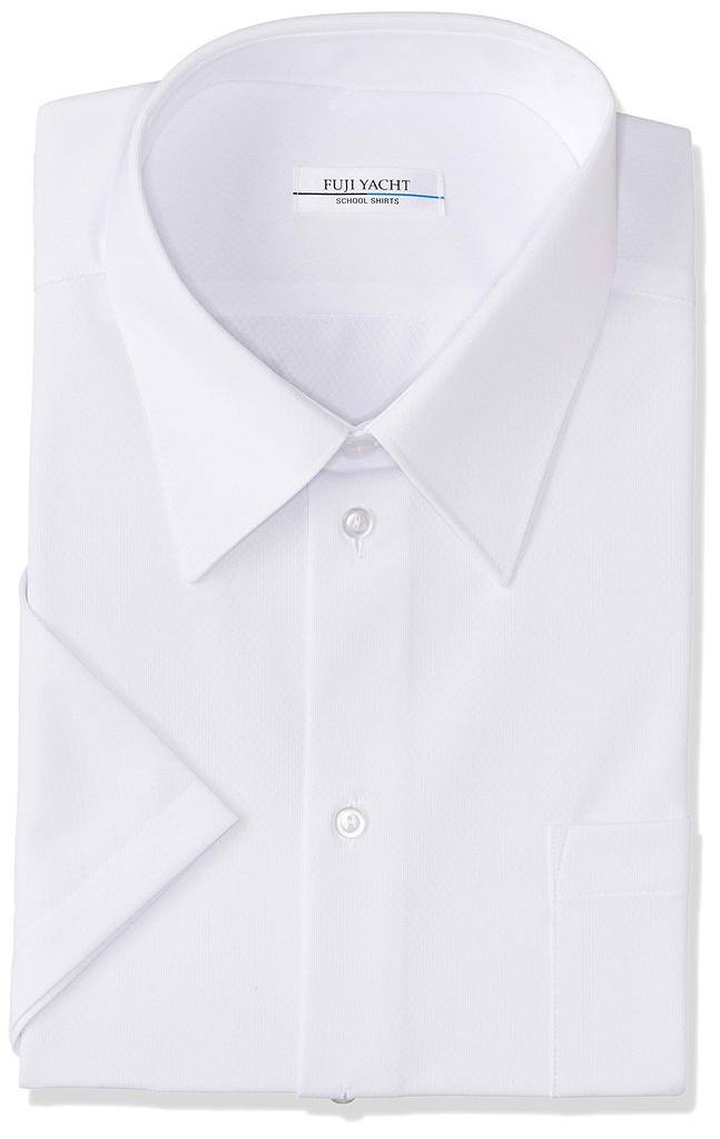 Yacht School Shirt for No Knit Easy Cool To the 185A [Fuji Uniform] Short-sleeved Boys, Iron, Material, Care, Touch, Sweat-wicking, Quick-drying,
