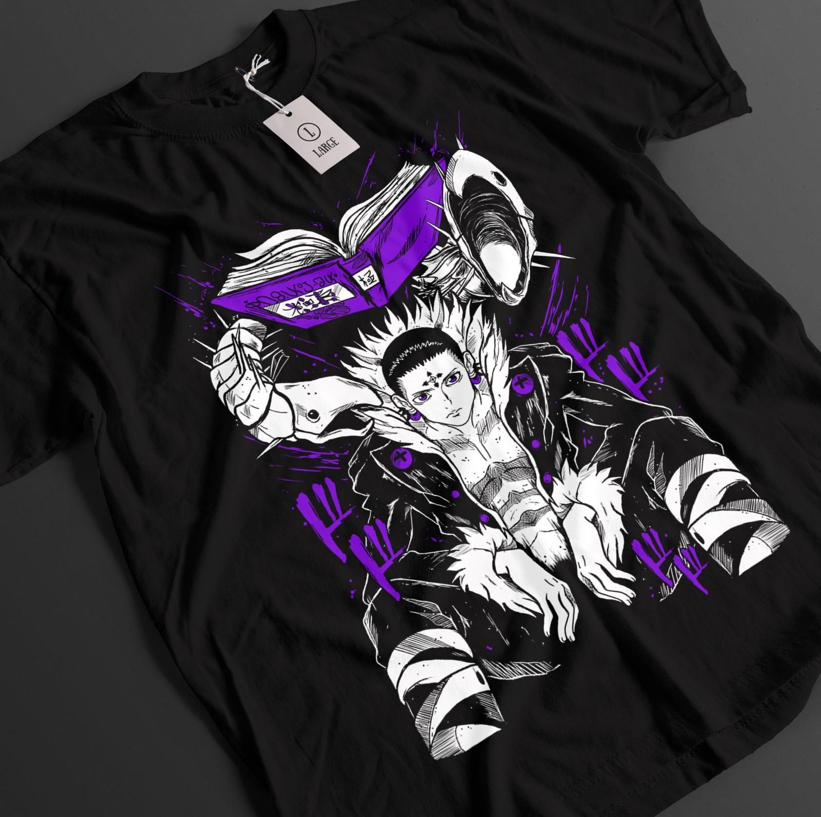 

Hunter x Hunter Shirt Chrollo T-Shirt Mens Womens Tees Top Phantom Troup HxH Hisoka Anime Unisex Tee 2XL