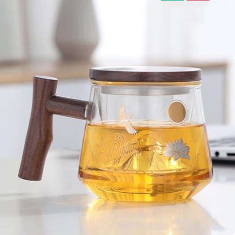 

Shangqi Borosilicate Glass Mug with Wooden Handle