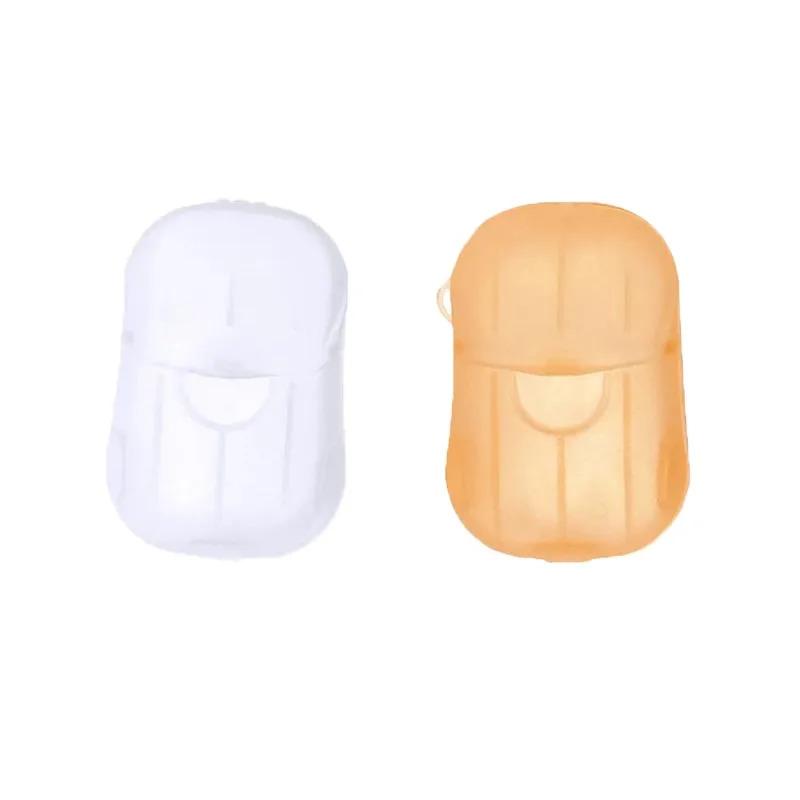 1/6Pcs Portable Soap Paper Disposable Travel Case Mini Cleaning Soaps for Washing Cleaning Hand for Outdoor Camping Hiking