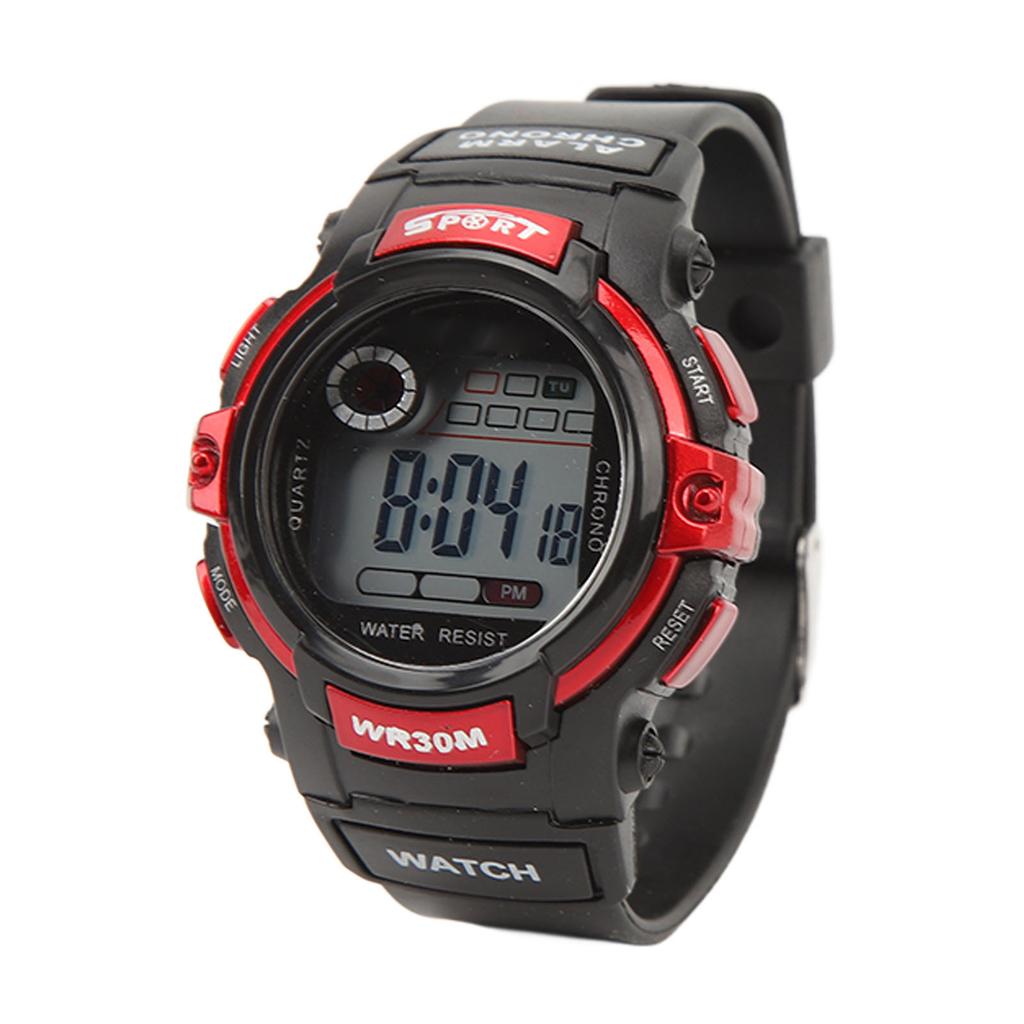 Sports Watch Digital LCD Electronic Watch Luminous Men Watch for Outdoor Activities