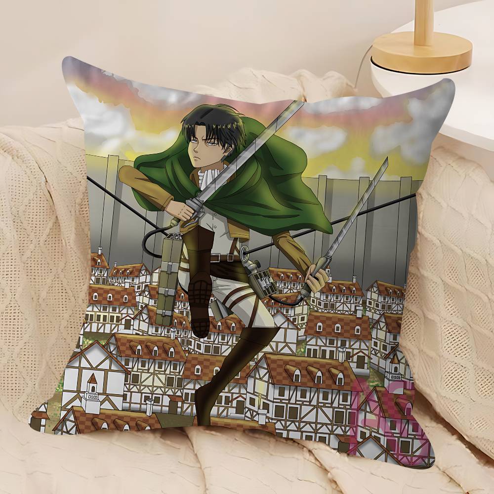 L-Levi A-Ackerman 45*45cm Cushion Cover Pillow Cover Decor Pillowcase Home Pillowcase For Couch Pillow