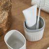 Portable Toothbrush Holder Toothpaste Container with Cover Multifuctional Storage Cup for Home Travel Use