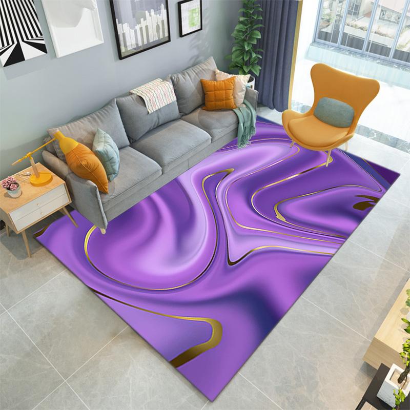 1 Stück Teppich mit Marmorstruktur für Wohnzimmer, Schlafzimmer, Heim-Sofa-Dekoration, rutschfeste Bodenmatte