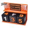 Halloween Coffee Table Centerpiece Countdown Calendar Block 3D Printed Advent Calendar Spooky Daily Blocks Count Down to Decor for Mantel,