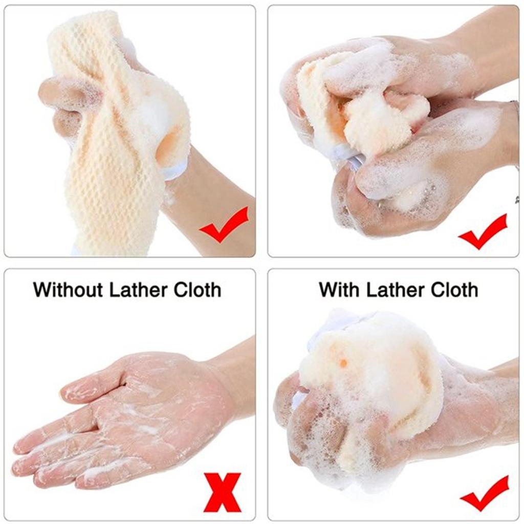 Exfoliating Face And Body Wash Cloths Towel Soft Weave Cloth Massage Bath Cloth For Women And Man