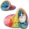 Interaktiver Meerschweinchen-Schlafsack mit Fleece gefüttert Hamster-Versteck Gemütliches Baumloch-Nest Kleines Kaninchen