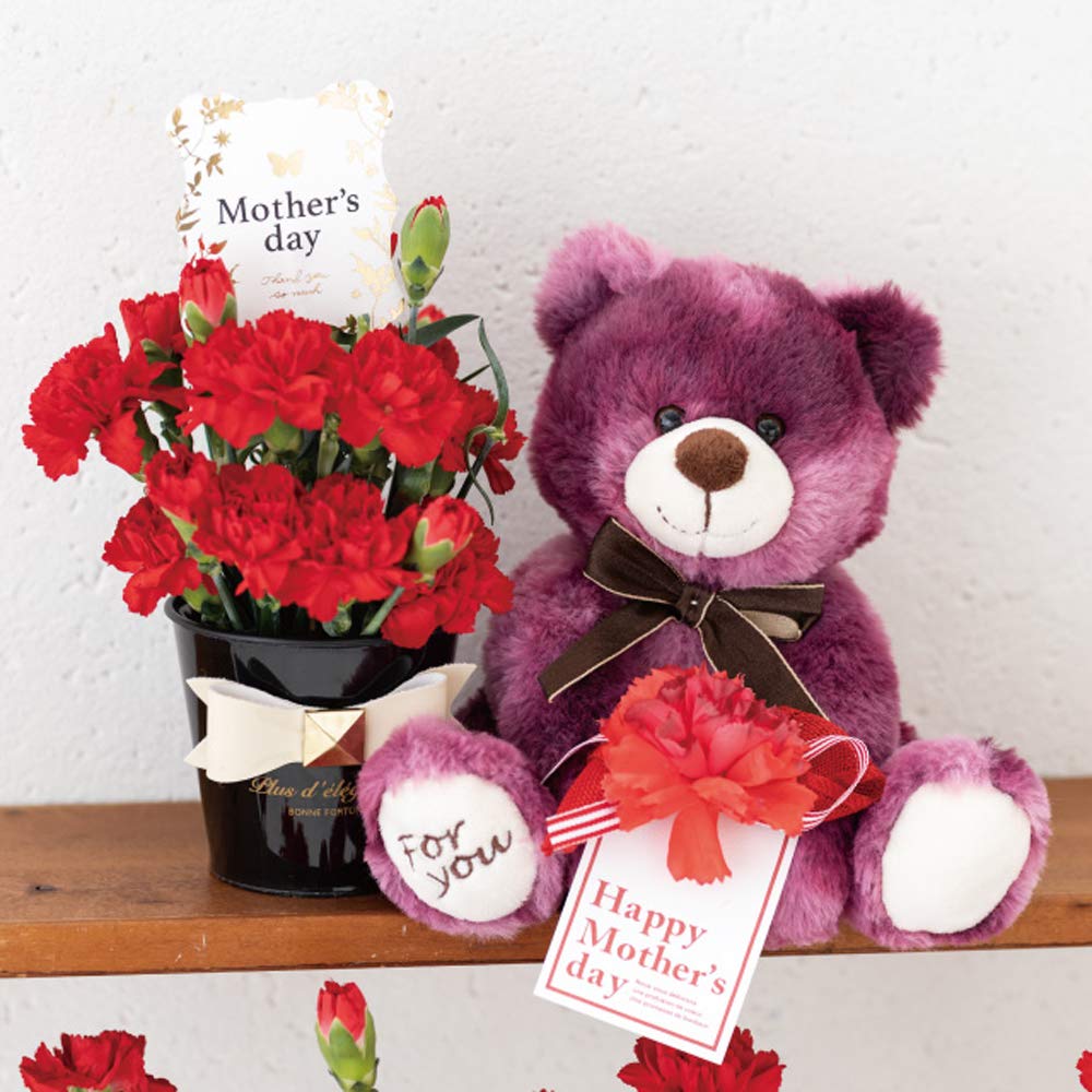 HEADS DAB-GBQ1 Plush Hug Animal, Purple, 23 X 25 X 20 Cm, Gisele Bear, 2-Piece Set